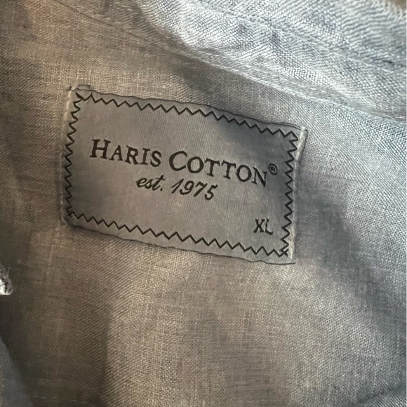 Mens long sleeve button down denim shirt XL - Picture 3 of 3